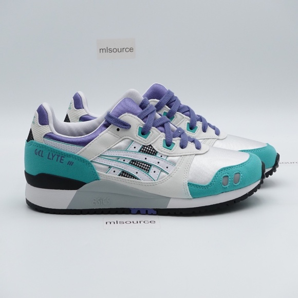 SLD NEW ASICS GEL-Lyte III OG Sneaker 1191A266-103 White/Blue - Picture 2 of 5